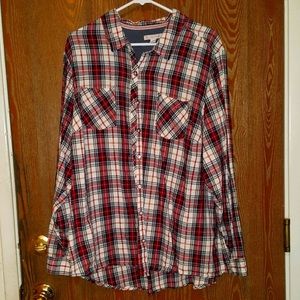 Plaid button down flannel